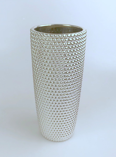 Váza stříbrná 40cm