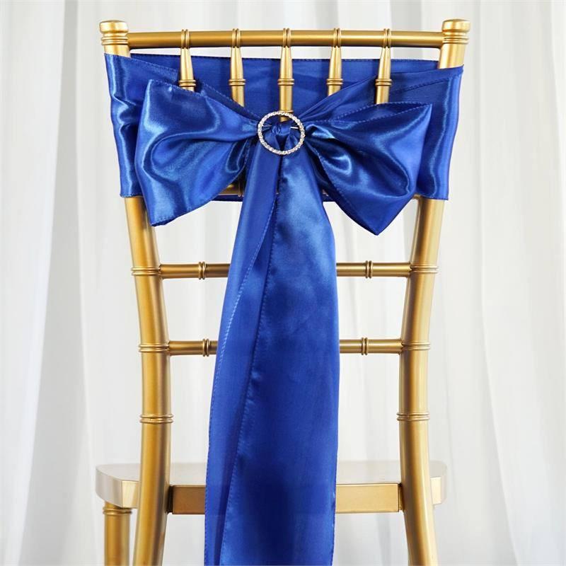Saténové mašle na židle 220cm - ROYAL BLUE
